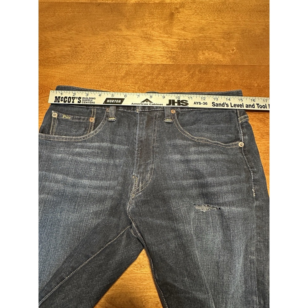 Polo Ralph Lauren Hampton Relaxed Cut-Offs Denim 8" Inseam Men's 30 Distressed - Picture 10 of 12